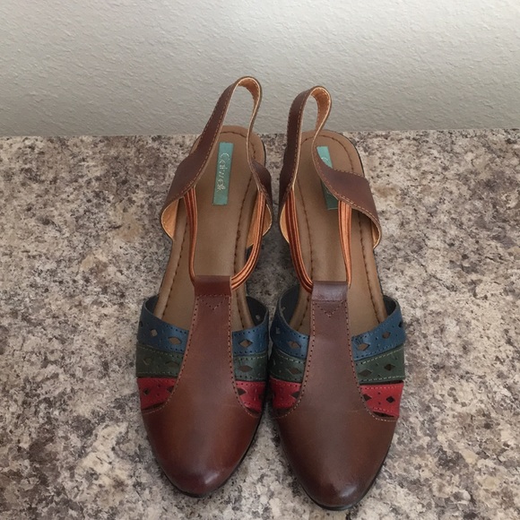 Catwalk Leather Heels - Picture 1 of 6